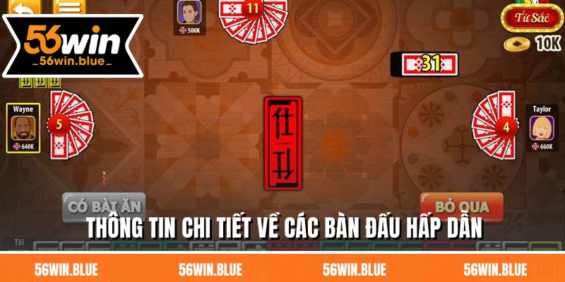 Thông tin chi tiết về các bàn đấu hấp dẫn